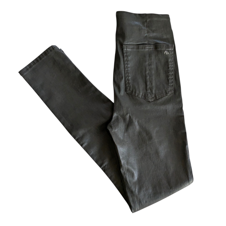 Rag & Bone Nina Coated Cotton Pull On Pants Size 8 NWT
