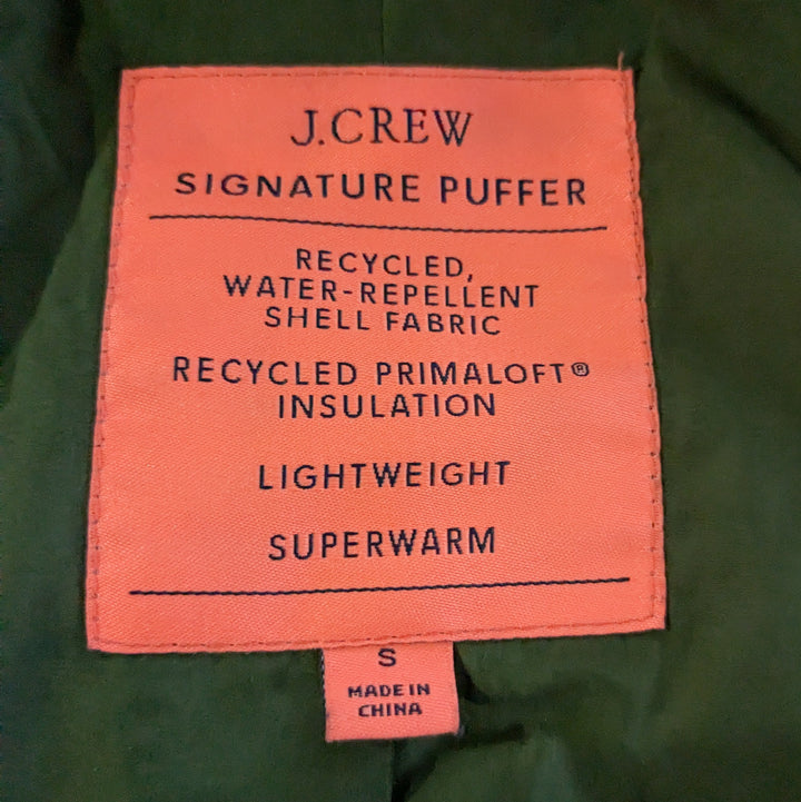 J. Crew Signature Puffer Coat Size Small