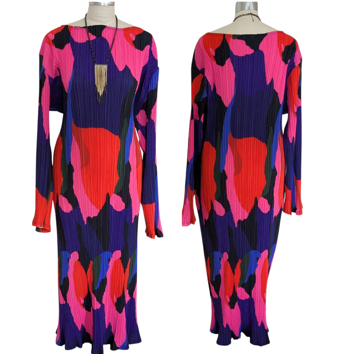 Me&B Plisse Lava Maxi Dress Size 14