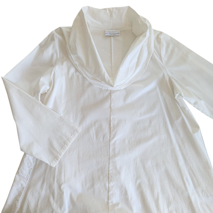 Bryn Walker Cotton Cowl Neck Dress Size Small