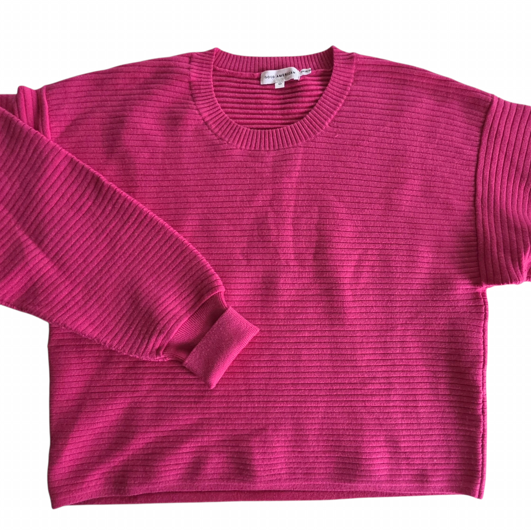 Good American Pink Sweater Size Medium
