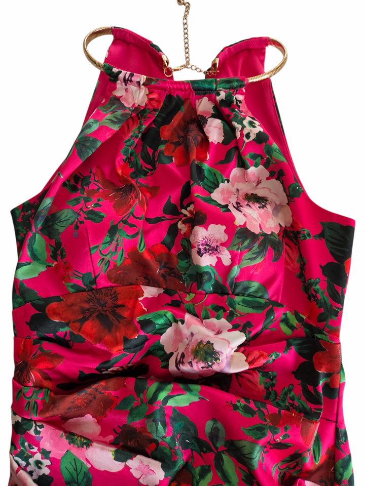 Eliza J Pink Floral Dress Size 8