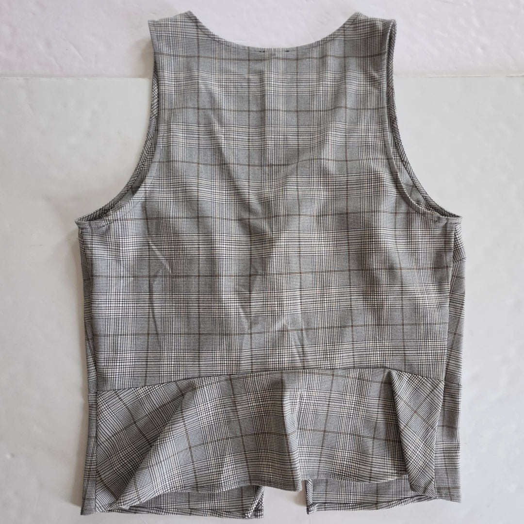 Express Plaid Vest Size Medium