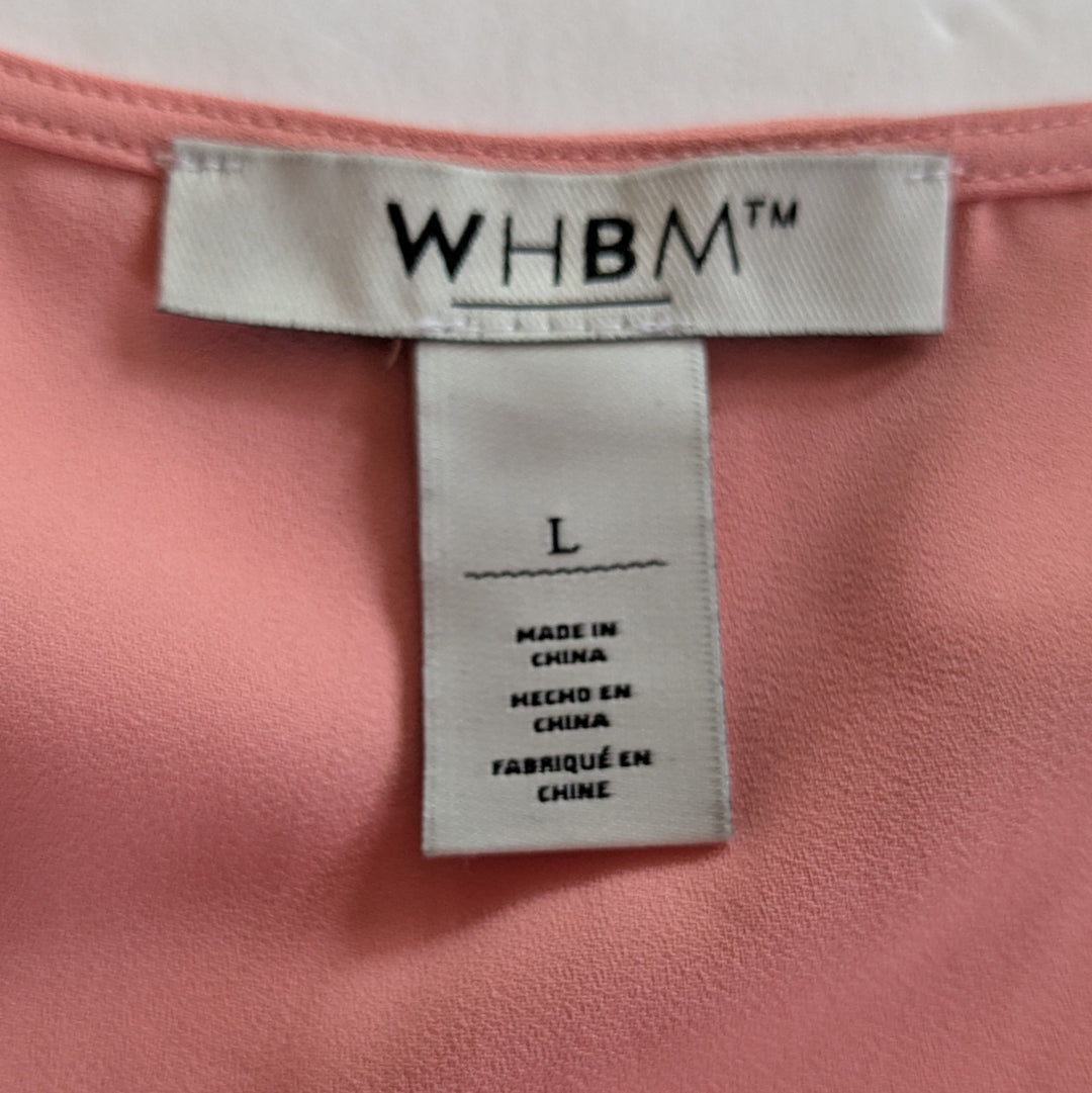 White House Black Market Pink Top Size Large
