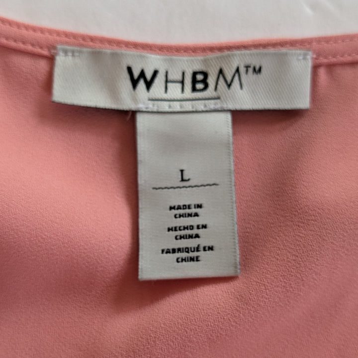 White House Black Market Pink Top Size Large