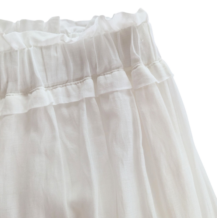 FARM Rio White Eyelet Maxi Skirt Size Large