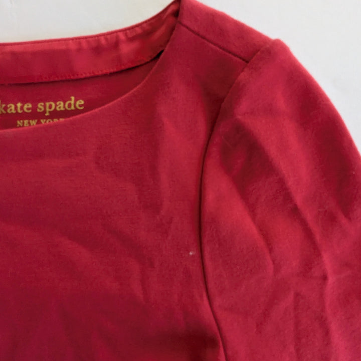 Kate Spade Red Ponte Fit & Flare Dress Size XS