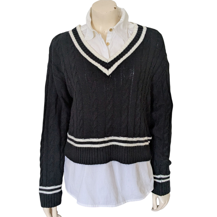 Elodie Varsity Sweater Size Medium