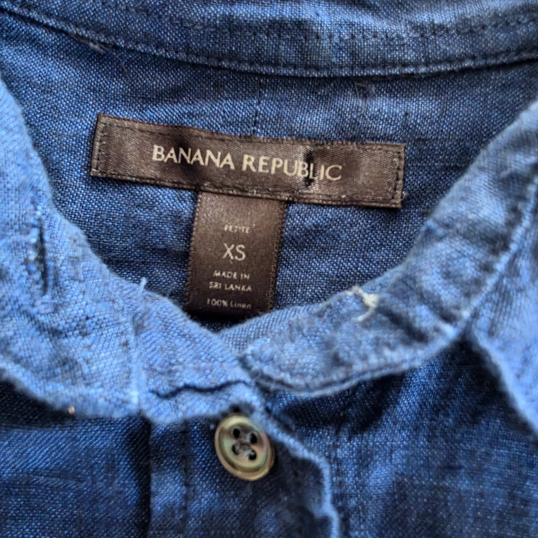 Banana Republic Linen Shirt Size XSP