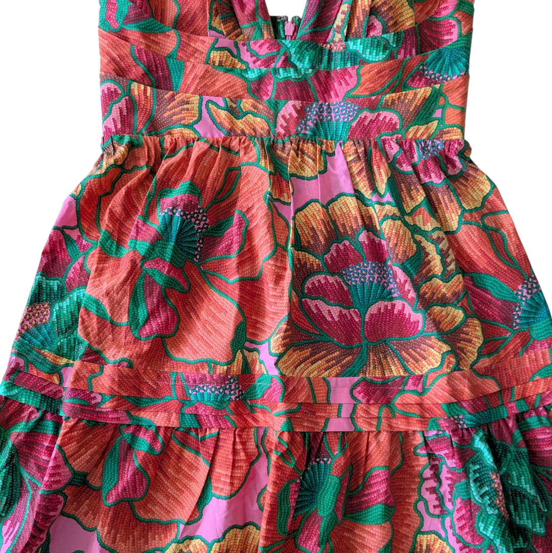 FARM Rio Tiered Midi Dress Size Small NWT