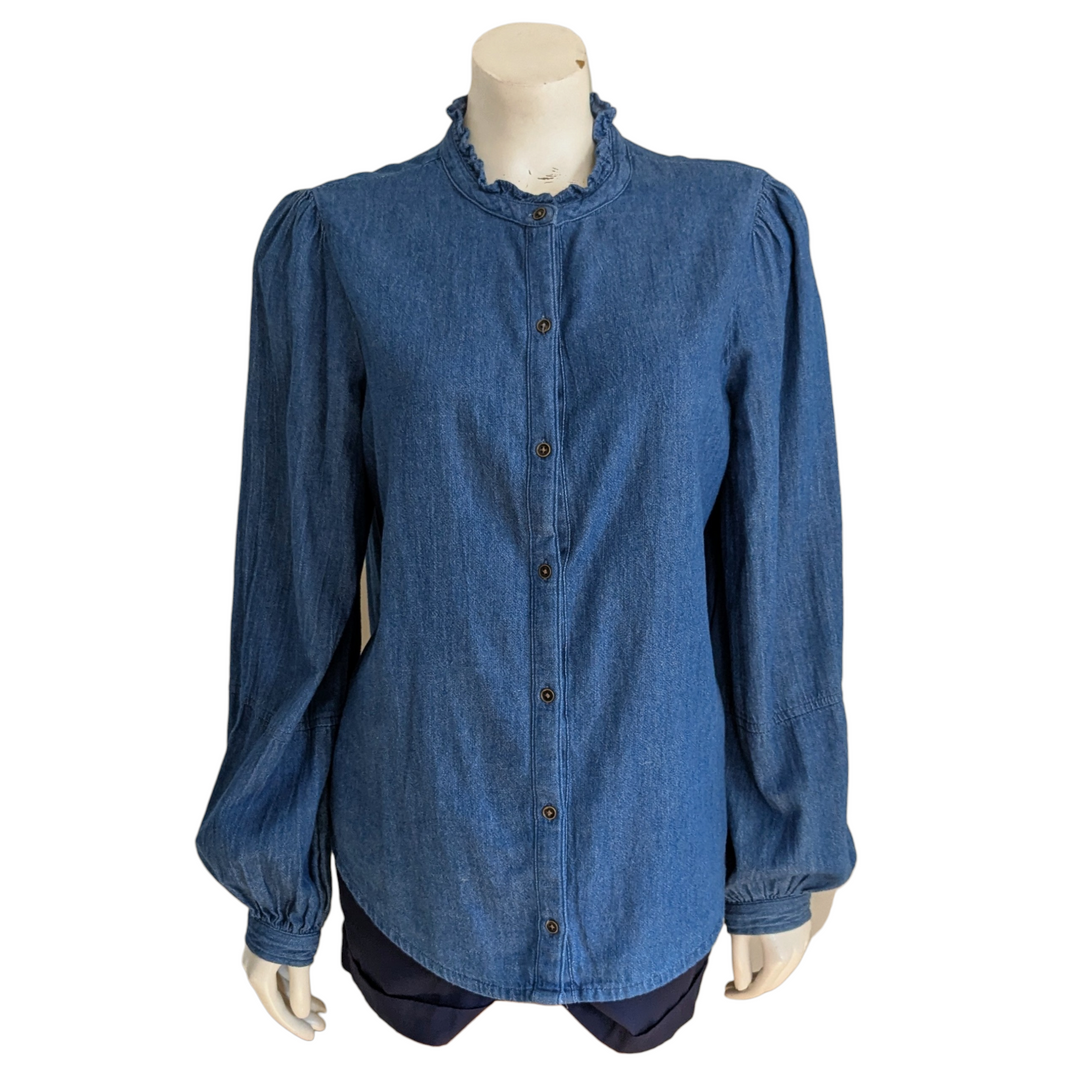 Old Navy Denim Shirt Size Medium Tall