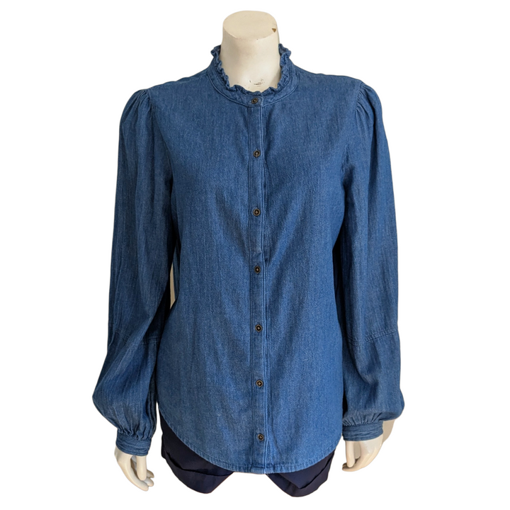 Old Navy Denim Shirt Size Medium Tall