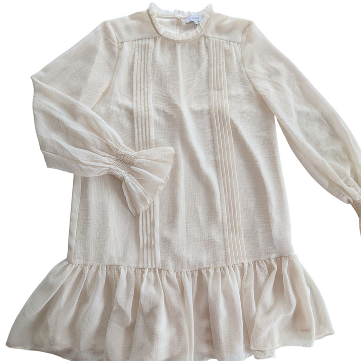 Reiss Esme Shift Dress in Cream Size 6