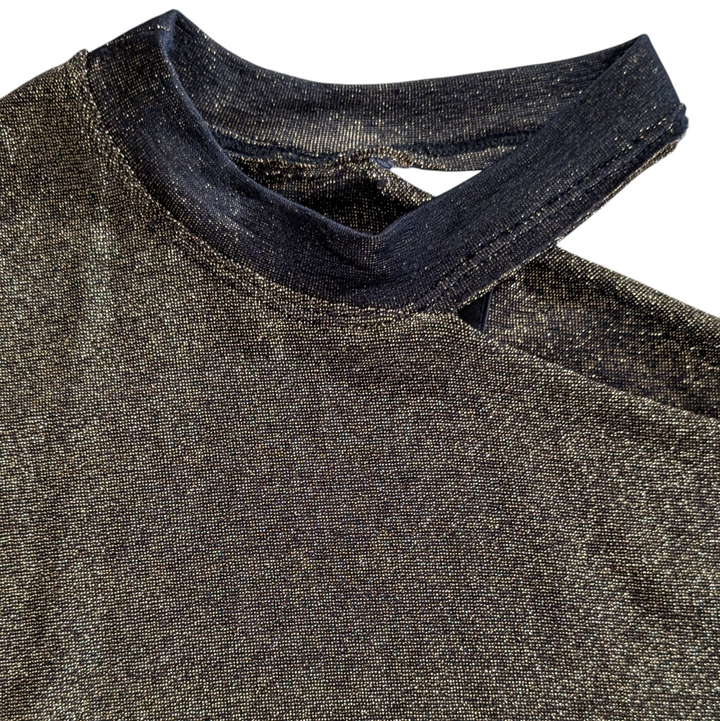 R+A Axel Gold Knit Top Size Medium