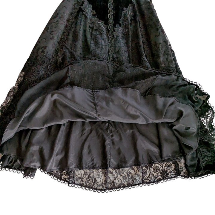 Martin McCrae Velvet and Lace Maxi Skirt Size XS
