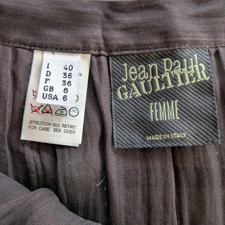 Jean Paul Gautier Sheer Silk Maxi Skirt