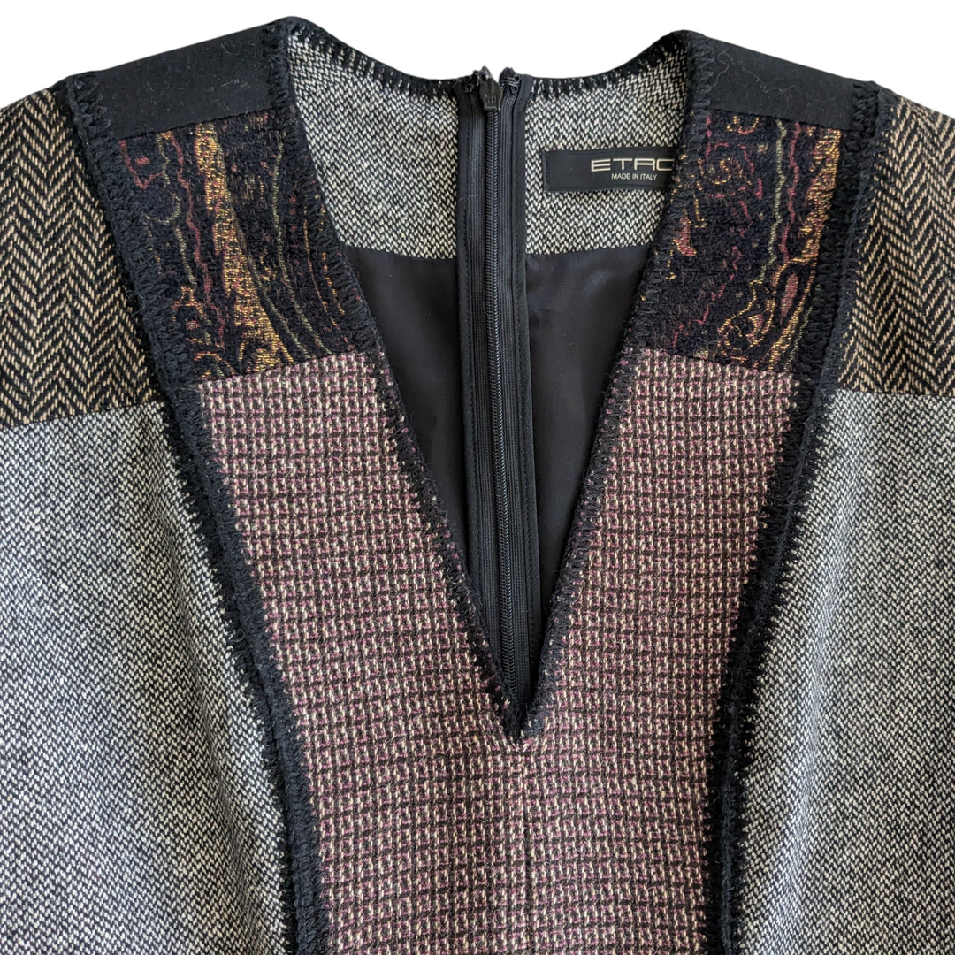 Etro Wool Blend Flared Dress Size 42/6