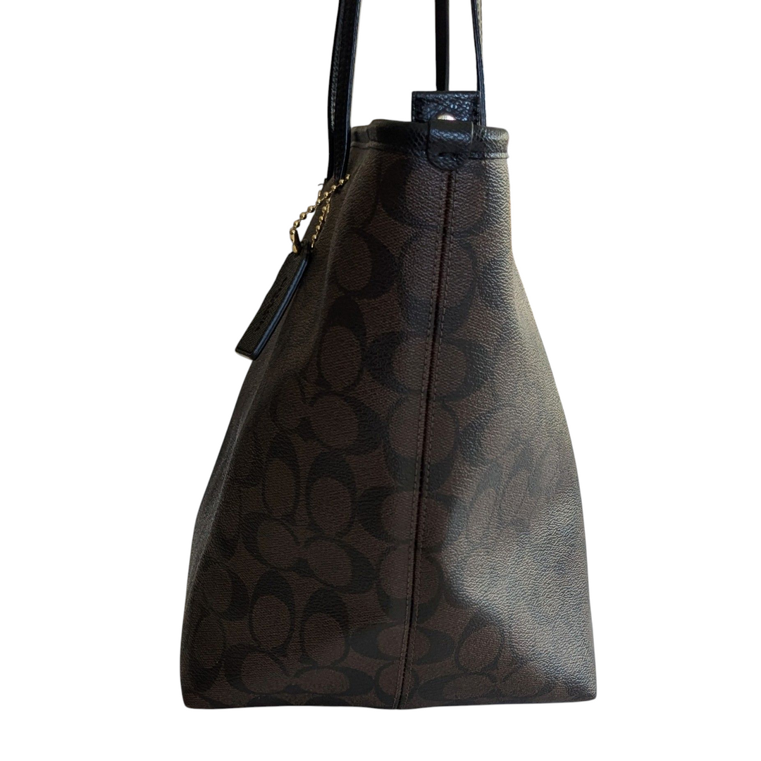 Coach Signature Logo City Tote