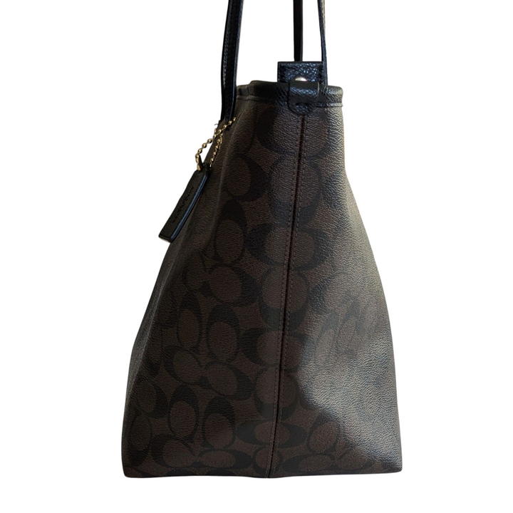 Coach Signature Logo City Tote