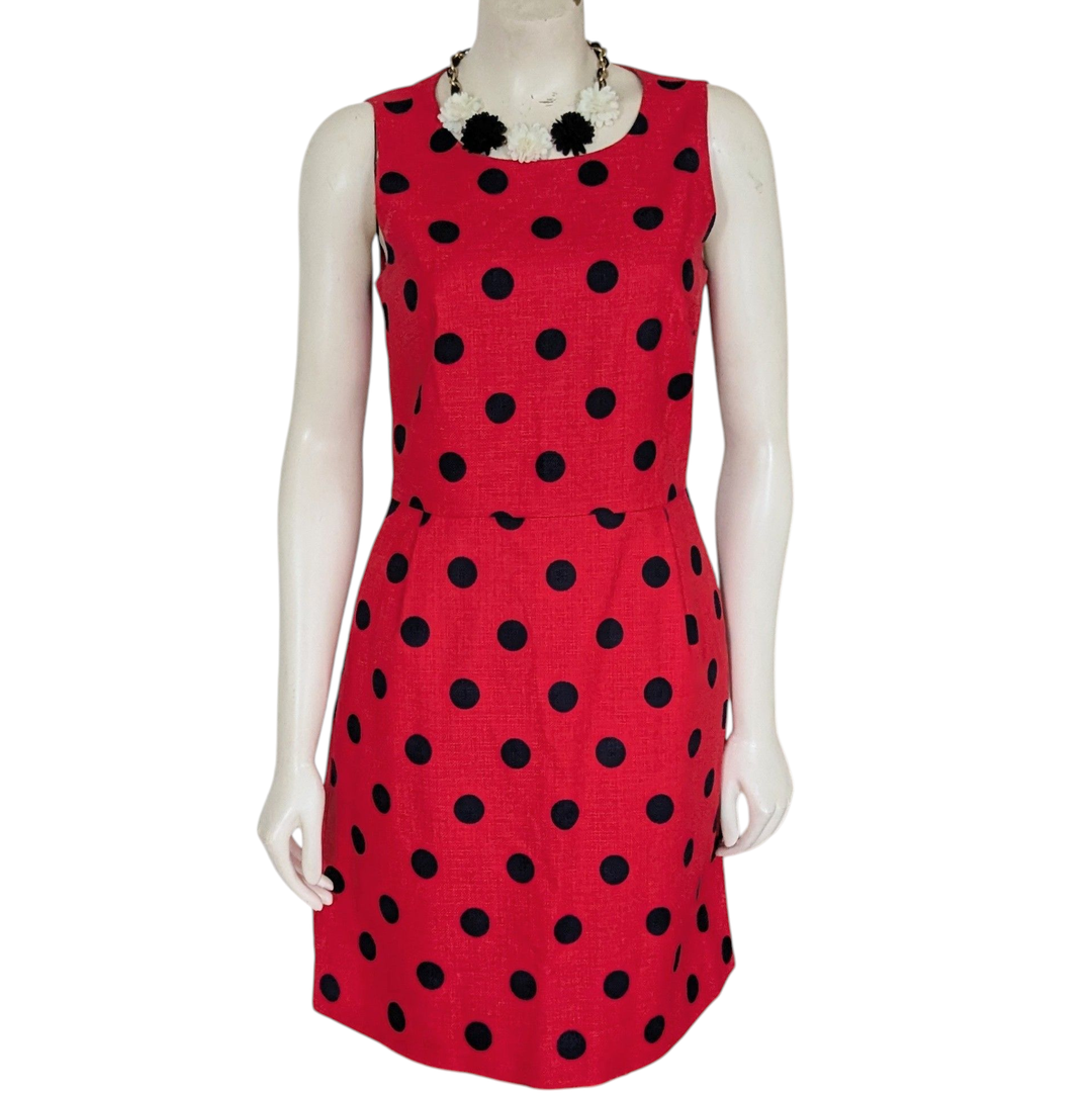 J. Crew Factory Polka Dot Dress Size 4 C&J Collections Chicago J. Crew Factory Polka Dot Dress Size 4 C&J Collections Chicago