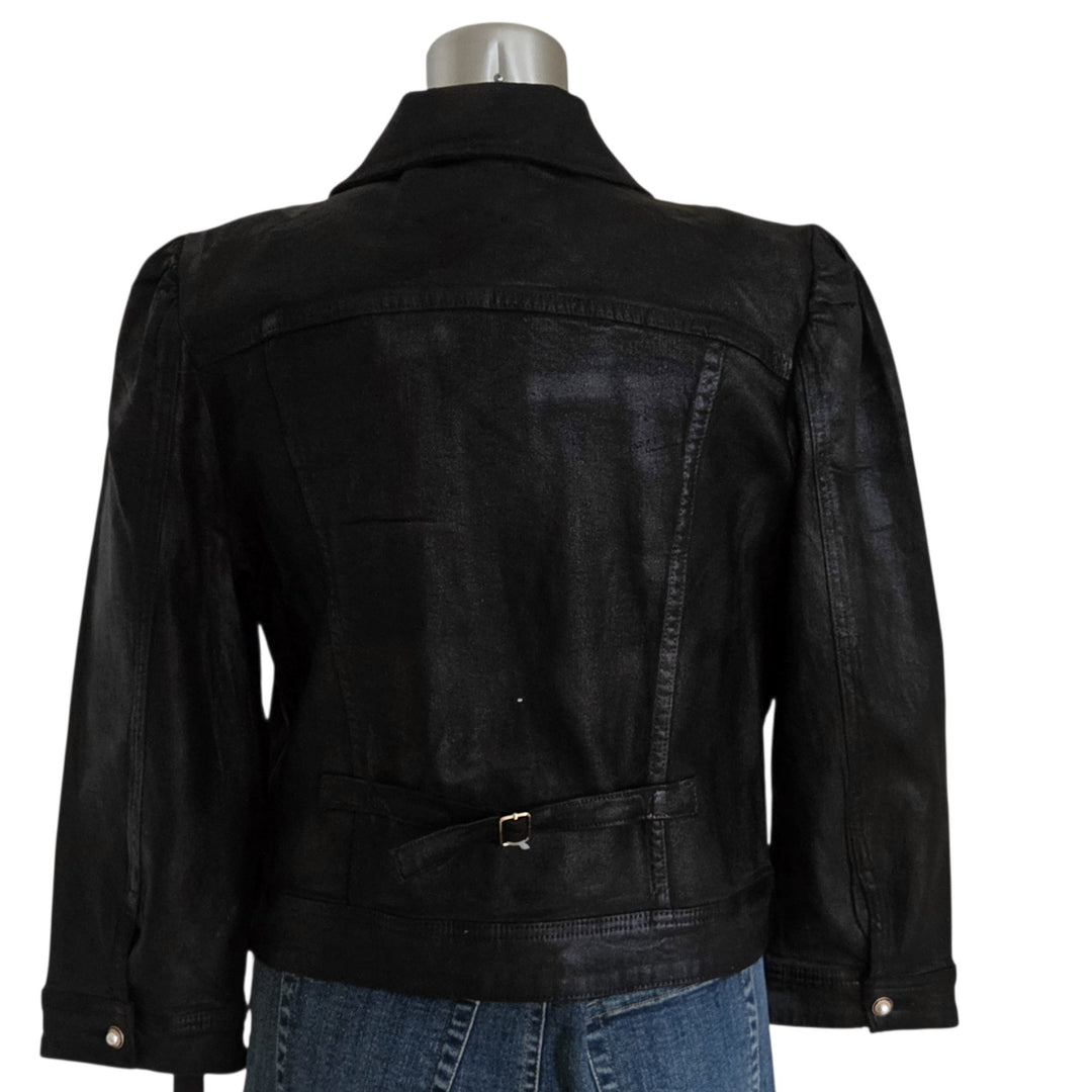 Retrofete Ada Coated Denim Jacket Size XL NWT