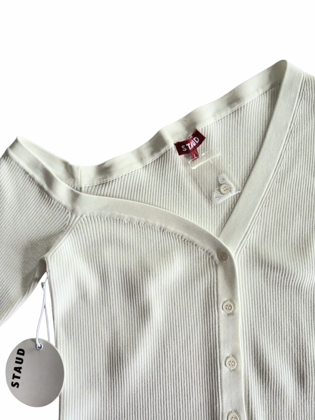 STAUD Craftsman One Shoulder Sweater Size Large