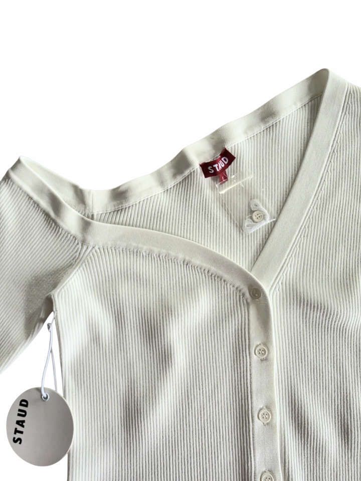 STAUD Craftsman One Shoulder Sweater Size Large