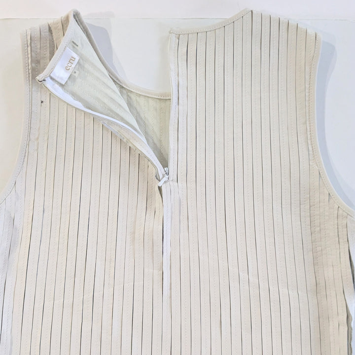 Ecru Leather Top Size Medium