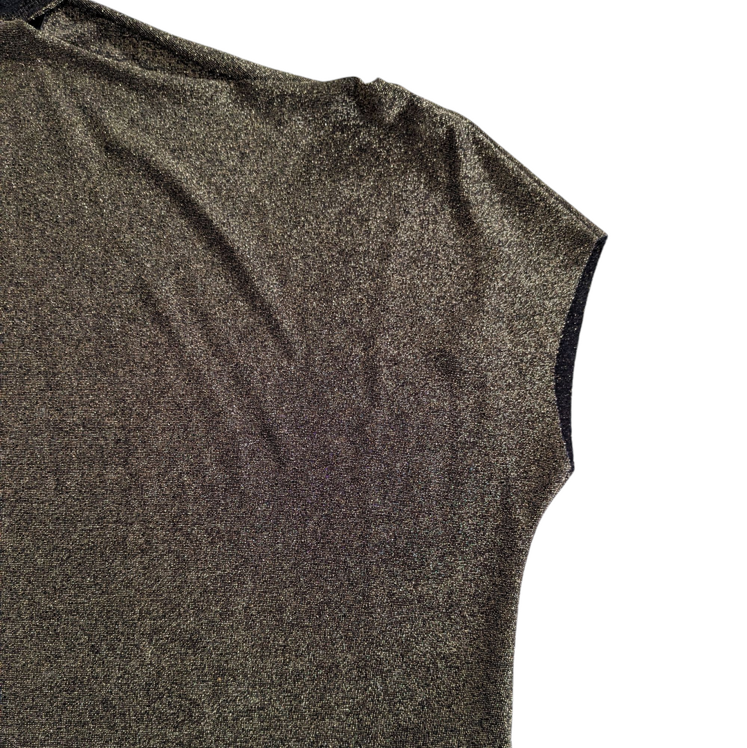 R+A Axel Gold Knit Top Size Medium