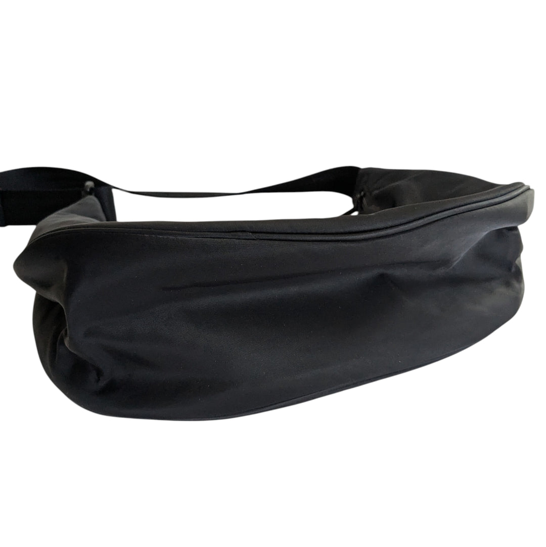 Aritzia's Sunday Best Goldie Black Nylon Hobo Bag