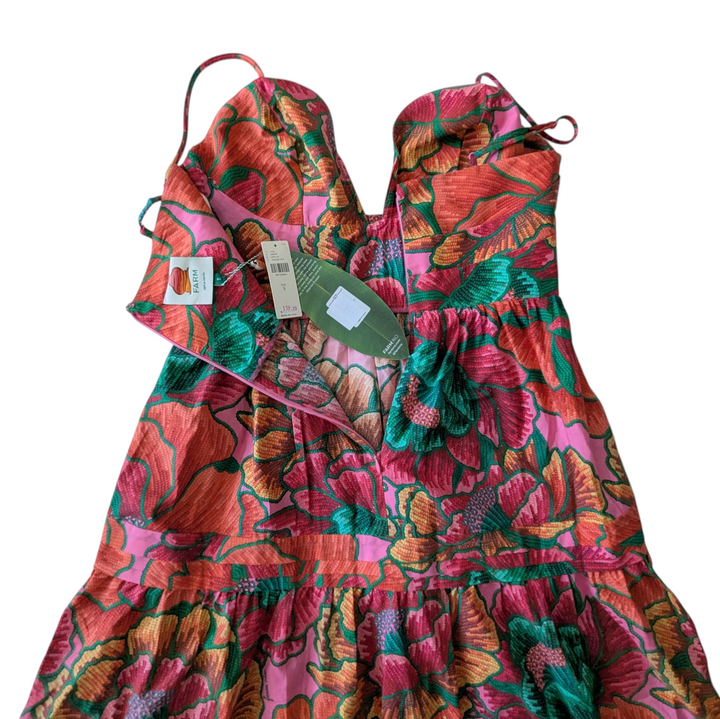 FARM Rio Tiered Midi Dress Size Small NWT