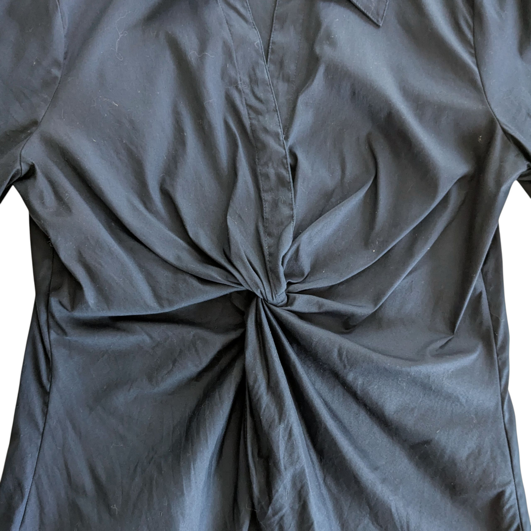 White House Black Market Navy Shirt Size 10