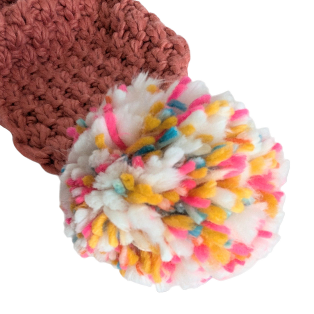 Anthropologie Pick A Pom Pom Scarf