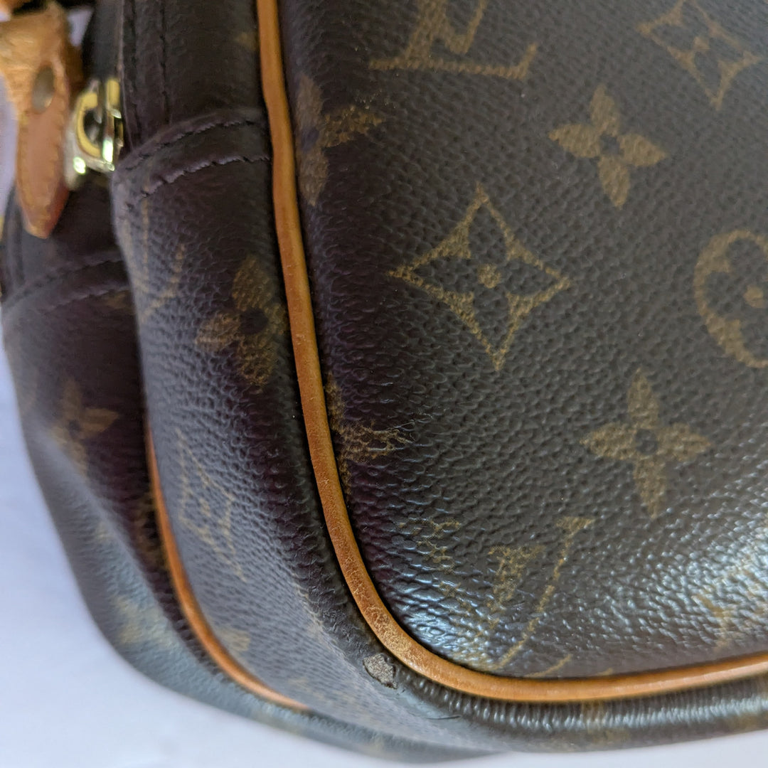 Louis Vuitton Monogrammed Logo Leather Reporter PM Bag