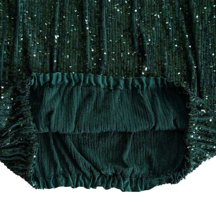 Cece Green Sequin Top Size Medium