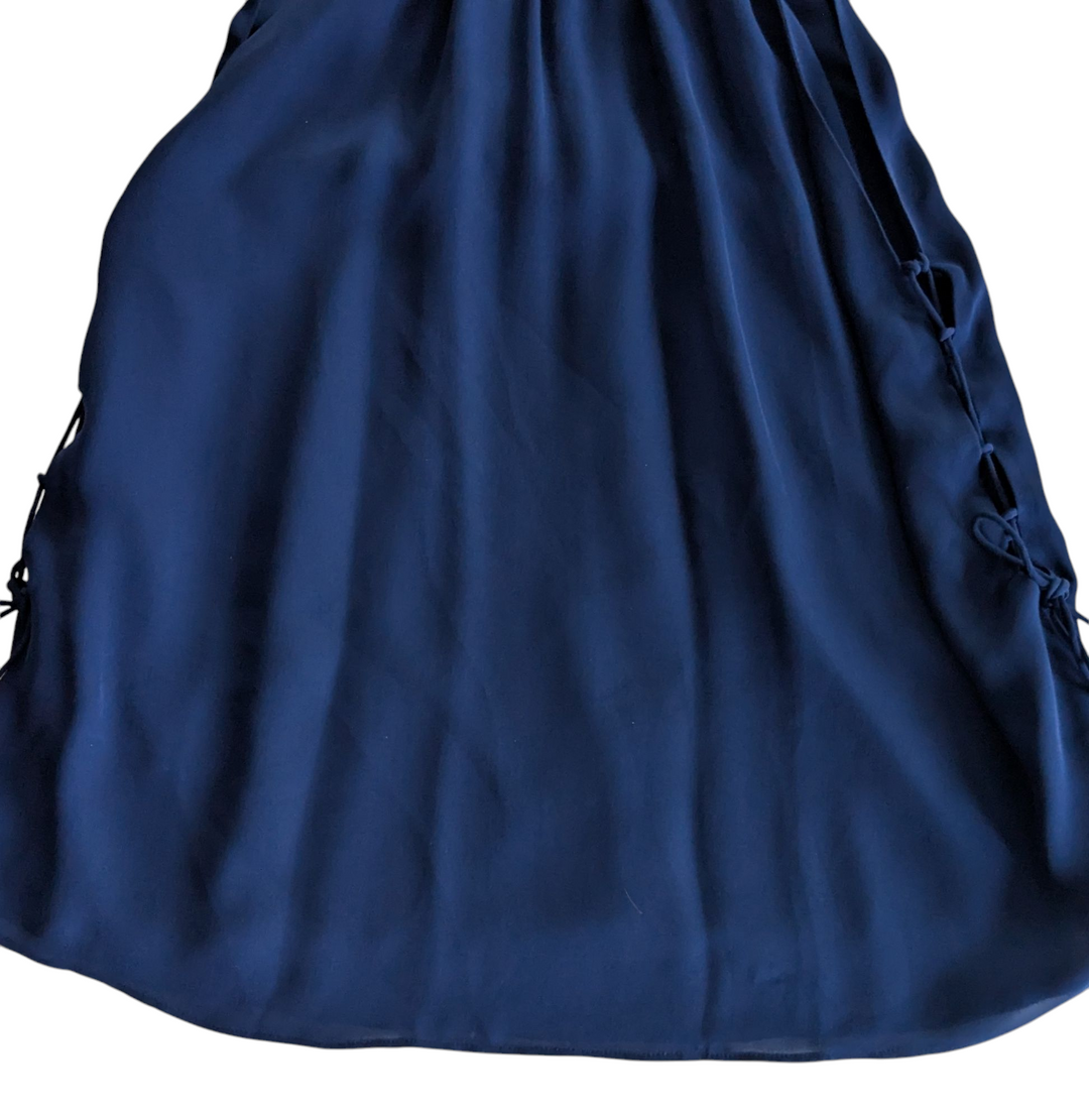 Haute Hippie Navy Halter Top Size Small