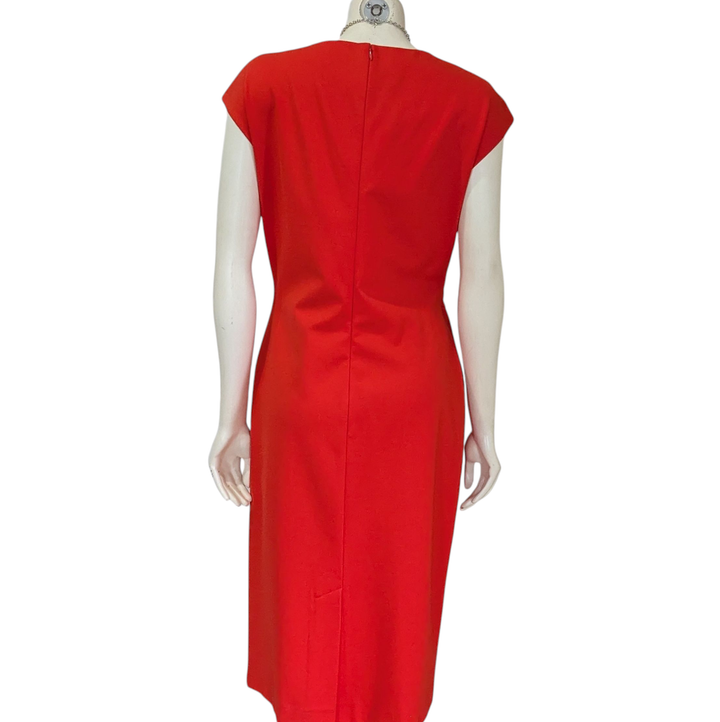 Lafayette 148 Orange Sheath Dress Size 12 NWT