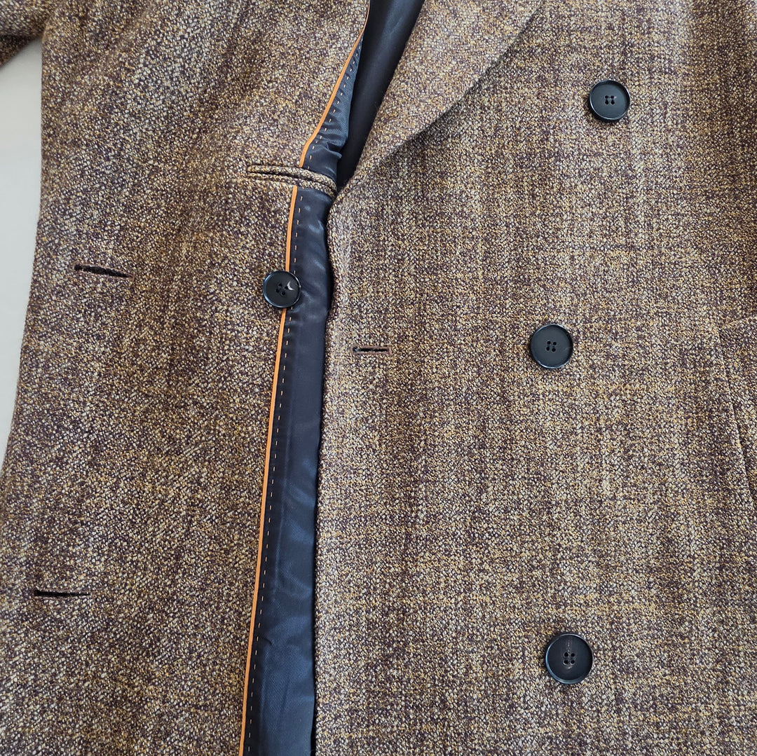 Lafayette 148 Long Tweed Coat Size Large NWT