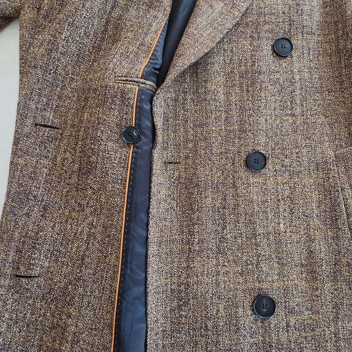 Lafayette 148 Long Tweed Coat Size Large NWT