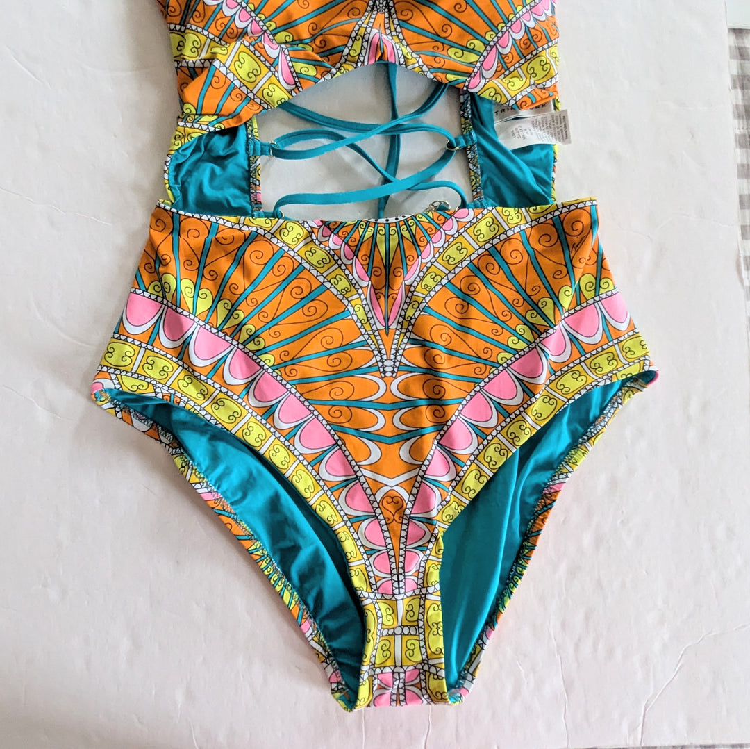 Trina Turk 1 Piece Swimsuit Size 14 NWT