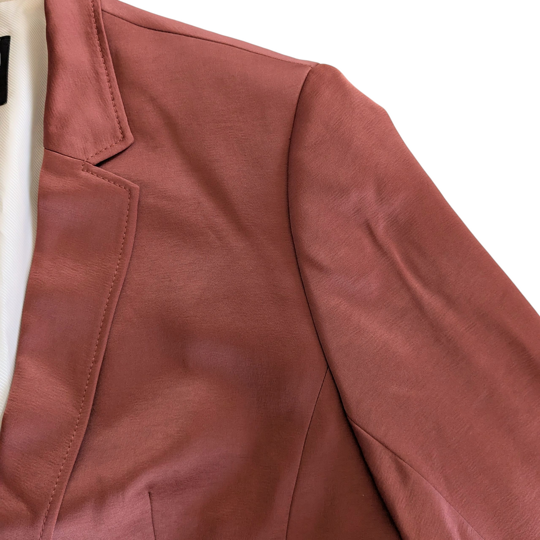 Banana Republic Long Lean Satin Blazer Size 12P