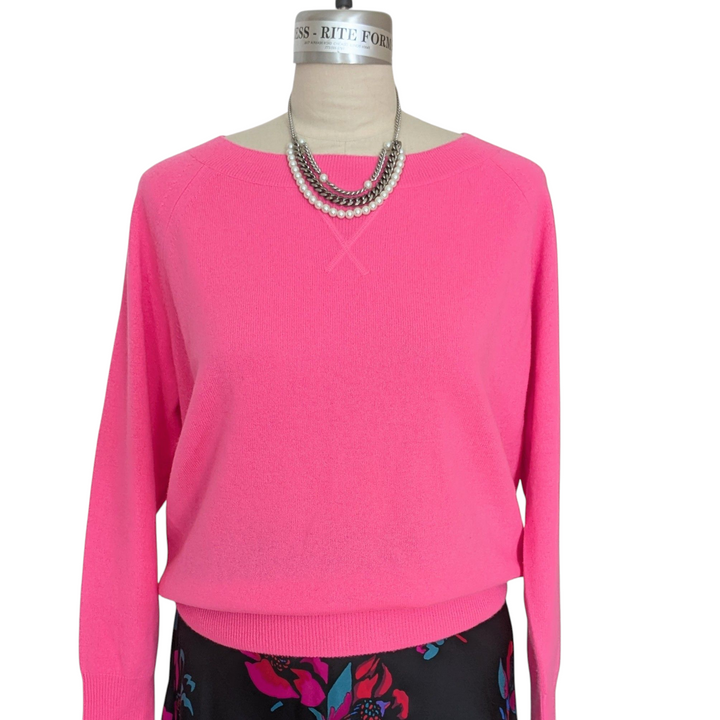 J. Crew Neon Pink Cashmere Sweater Size XS