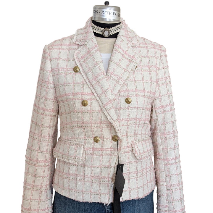 Mina Self Tweed Blazer Size Large NWT
