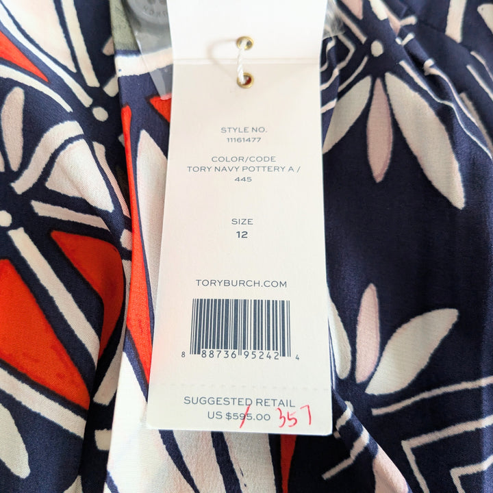 Tory Burch Acoma Pottery Midi Dress Size 12