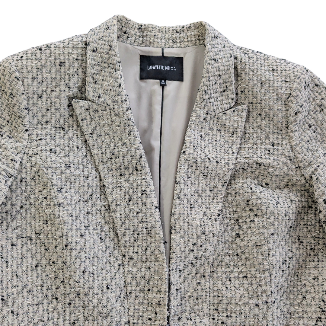 Lafayette 148 Tweed Top Coat Size 16