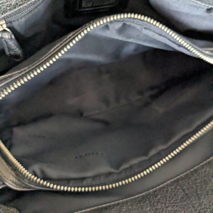 Coach Mercer Silver Leather Convertible Satchel 59987