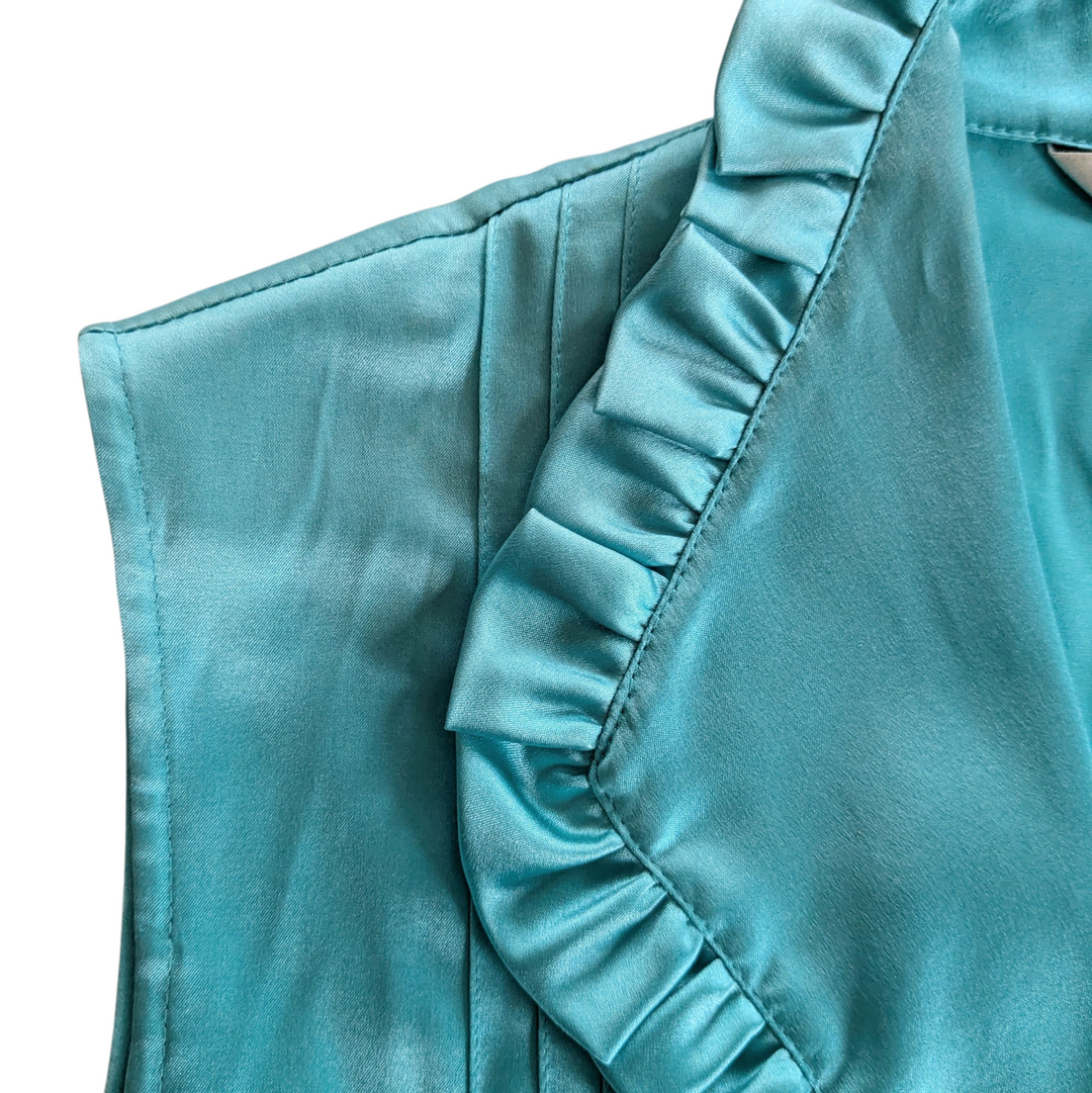 St John Silk Charmeuse Blouse Size 4