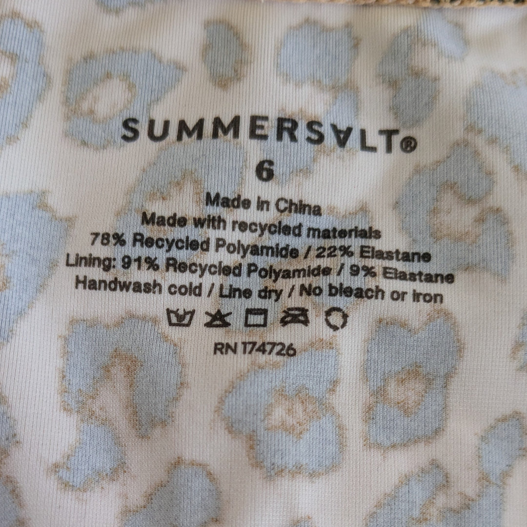 Summer Salt Leopard Print Bikini Size 6