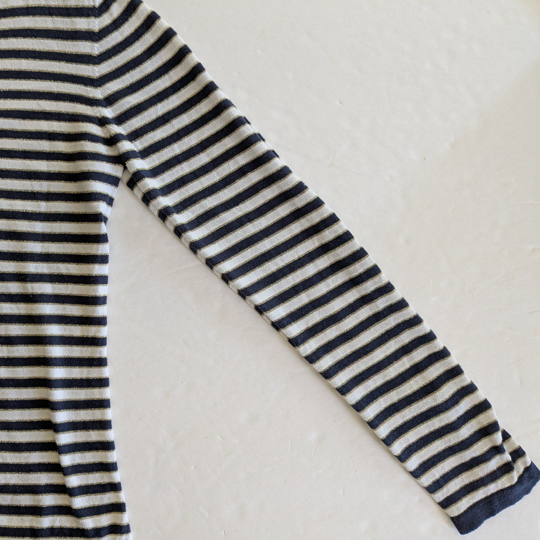 Nicole by Nicole Miller Striped Sweater Size Medium