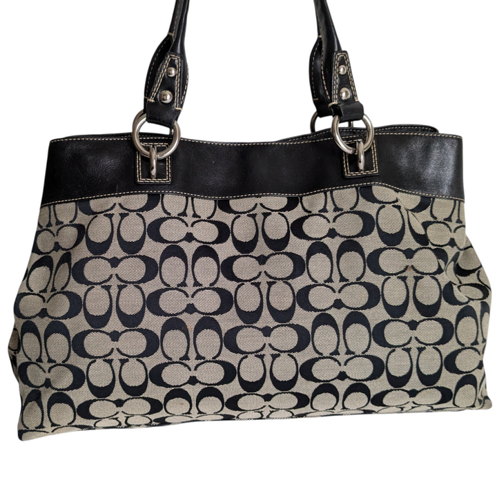Coach Penelope Signature Logo Canvas Shoulder Bag